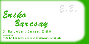 eniko barcsay business card